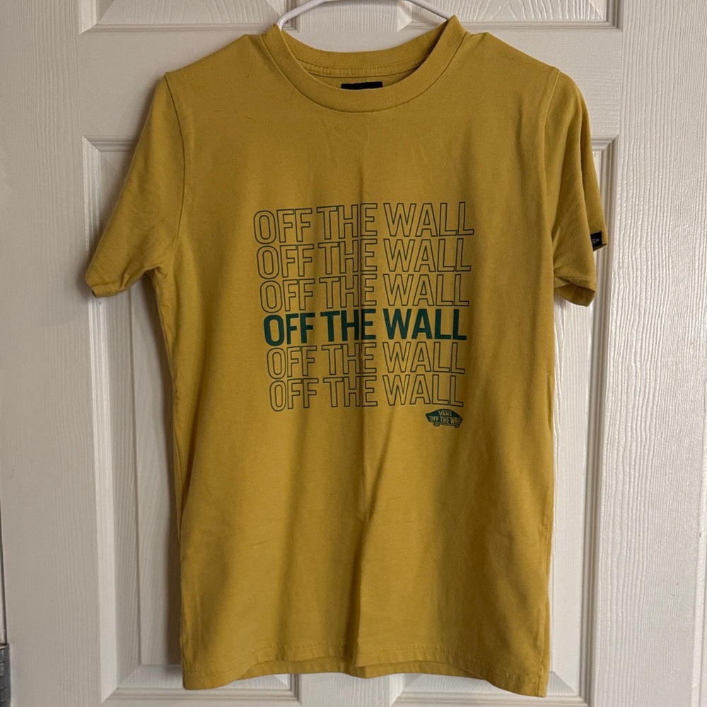 Vans Yellow 'Off The Wall' Graphic Tee Decor
